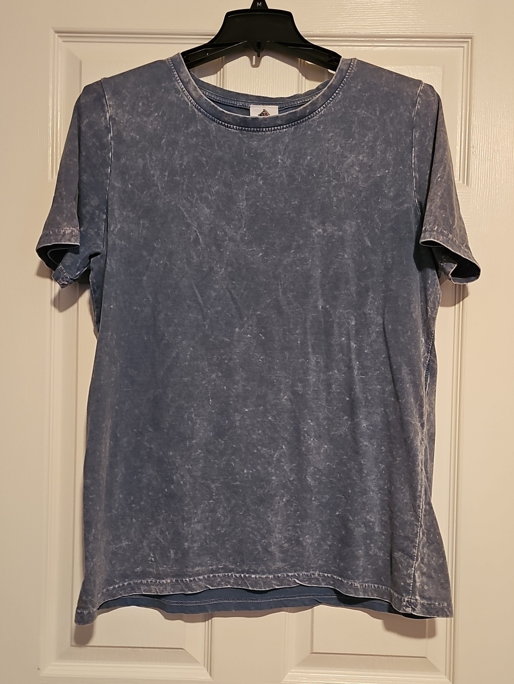 Mineral Wash Blue Crewneck T-Shirt size XL - Picture 2 of 7